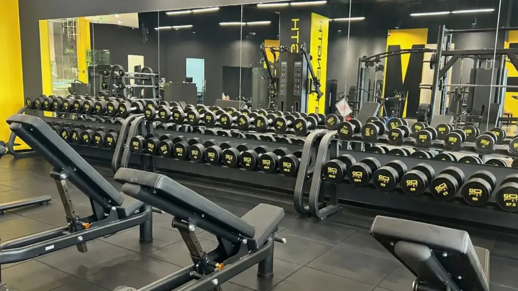 Weights rack at GoFit Sunway Square